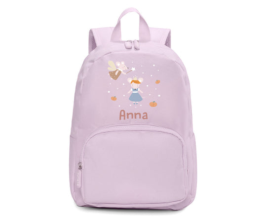 Mochila Solid Color Lavender Personalizável Mouse Fairies - Tutete