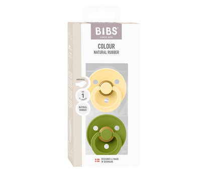 BIBS Colour Anatómica - Pale Butter/Wasabi