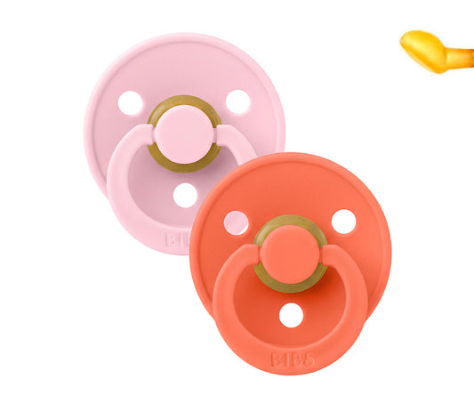 BIBS Colour Anatómica - Baby Pink/Tango