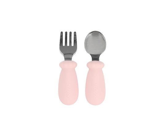 Conjunto de 2 Talheres Aprendizagem Tutete - Rosa Nude