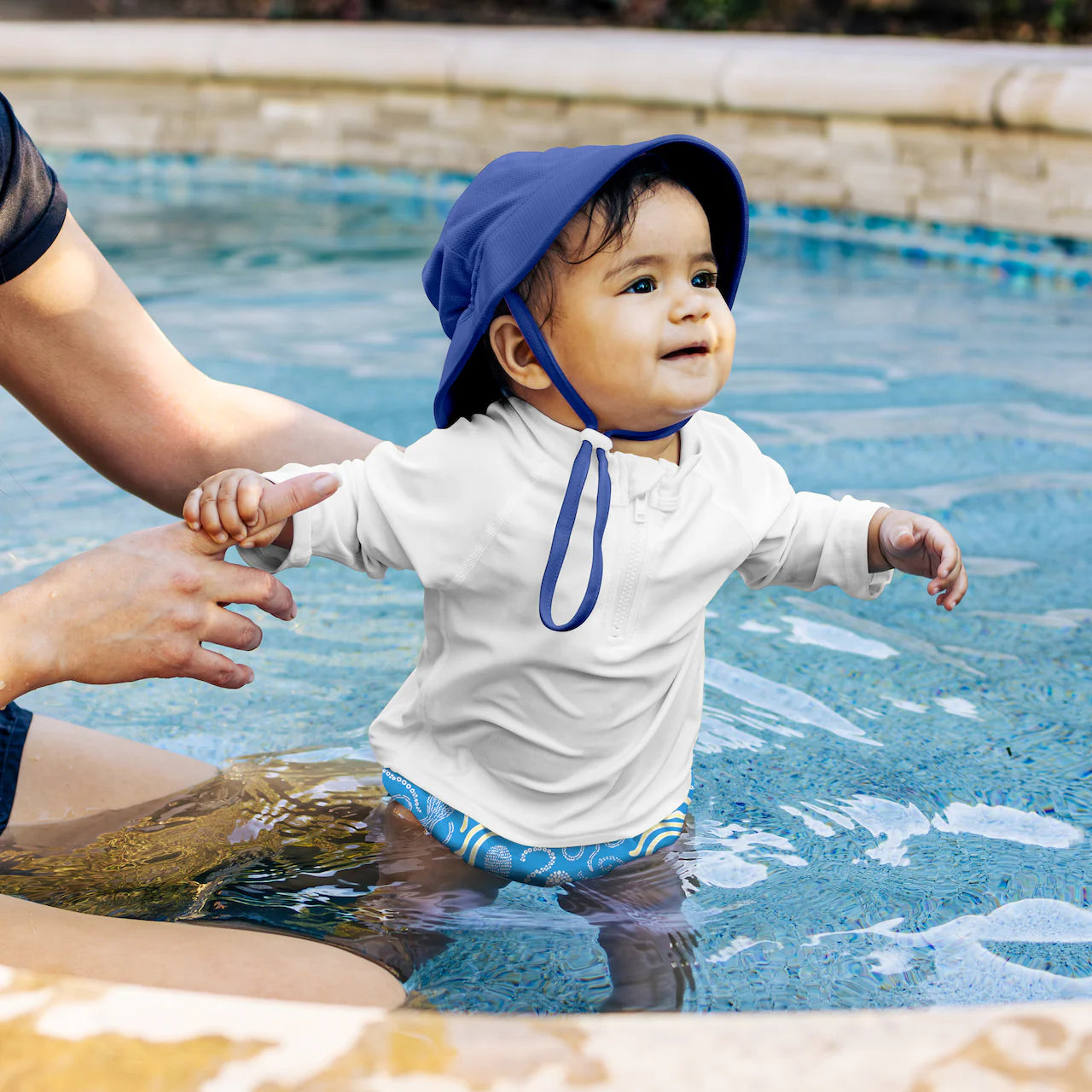 Fralda Reutilizável Para Piscina e Praia - Blue Octopus