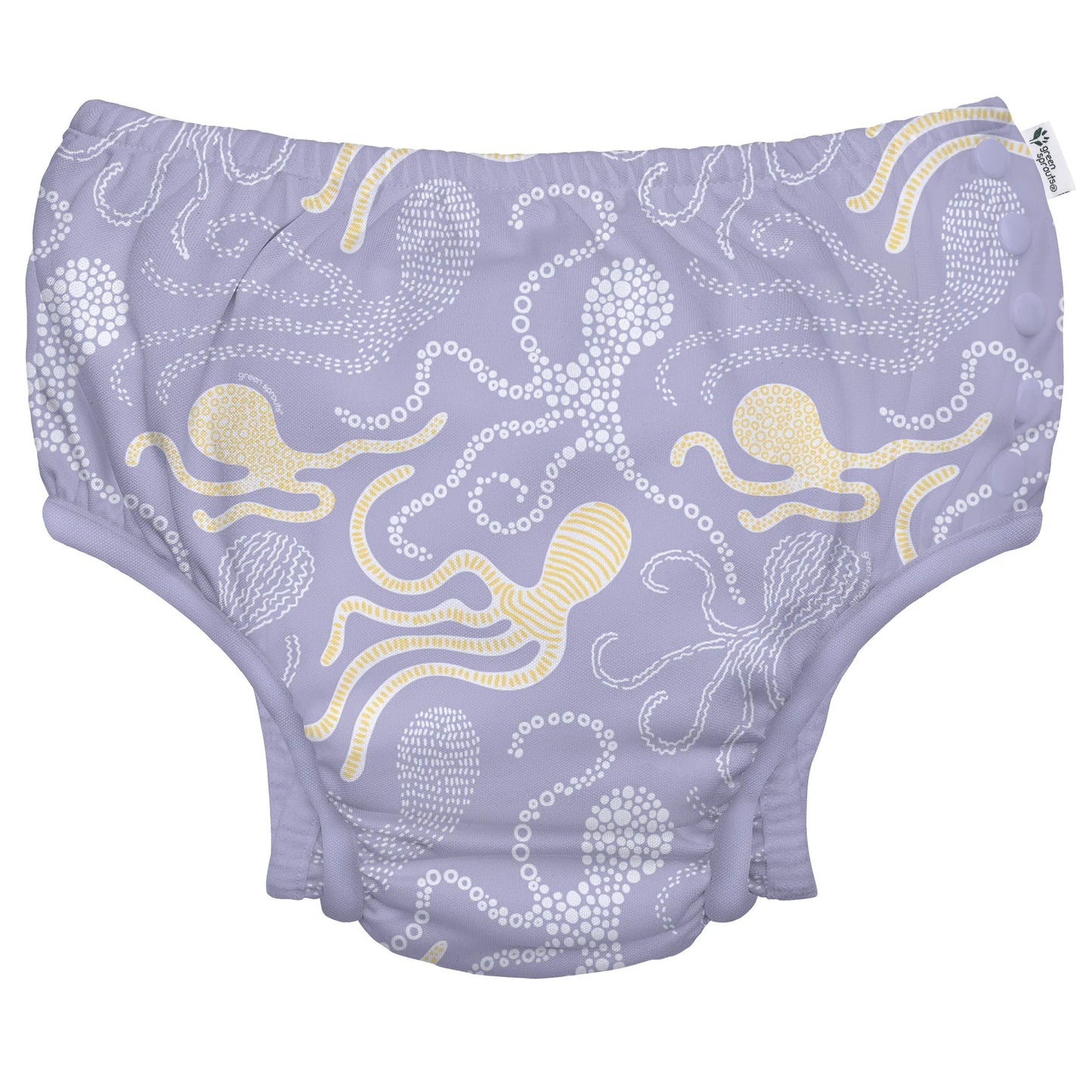 Fralda Reutilizável Para Piscina e Praia - Lavender Octopus