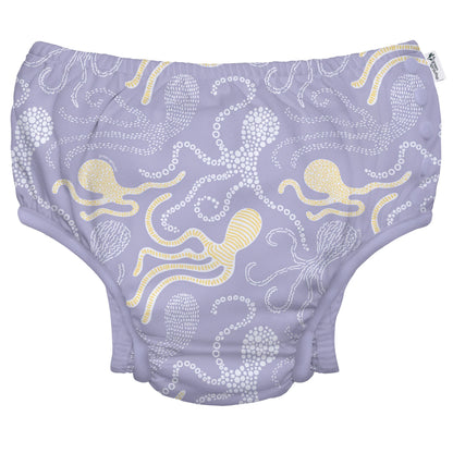 Fralda Reutilizável Para Piscina e Praia - Lavender Octopus