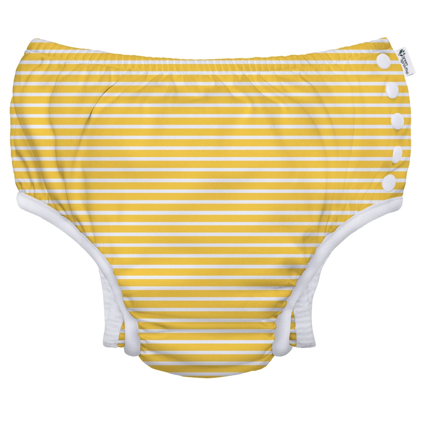 Fralda Reutilizável Para Piscina e Praia - Yellow Stripes