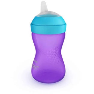 Copo de Aprendizagem c/ Bico Macio 300ml - Roxo/Azul