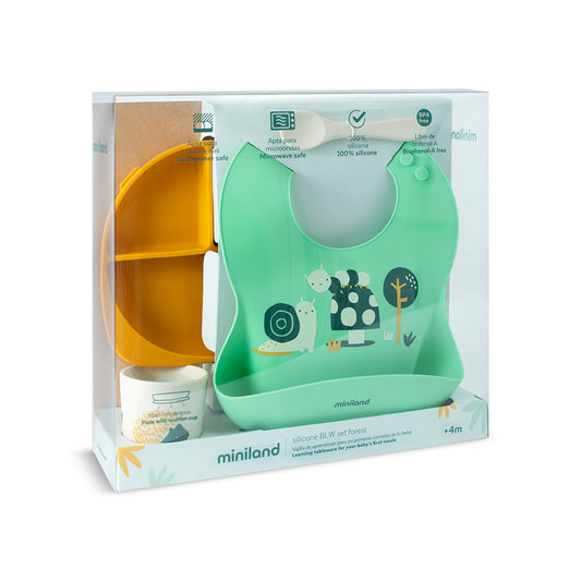 Conjunto de Alimentação para Introdução Alimentar (BLW) - Garden