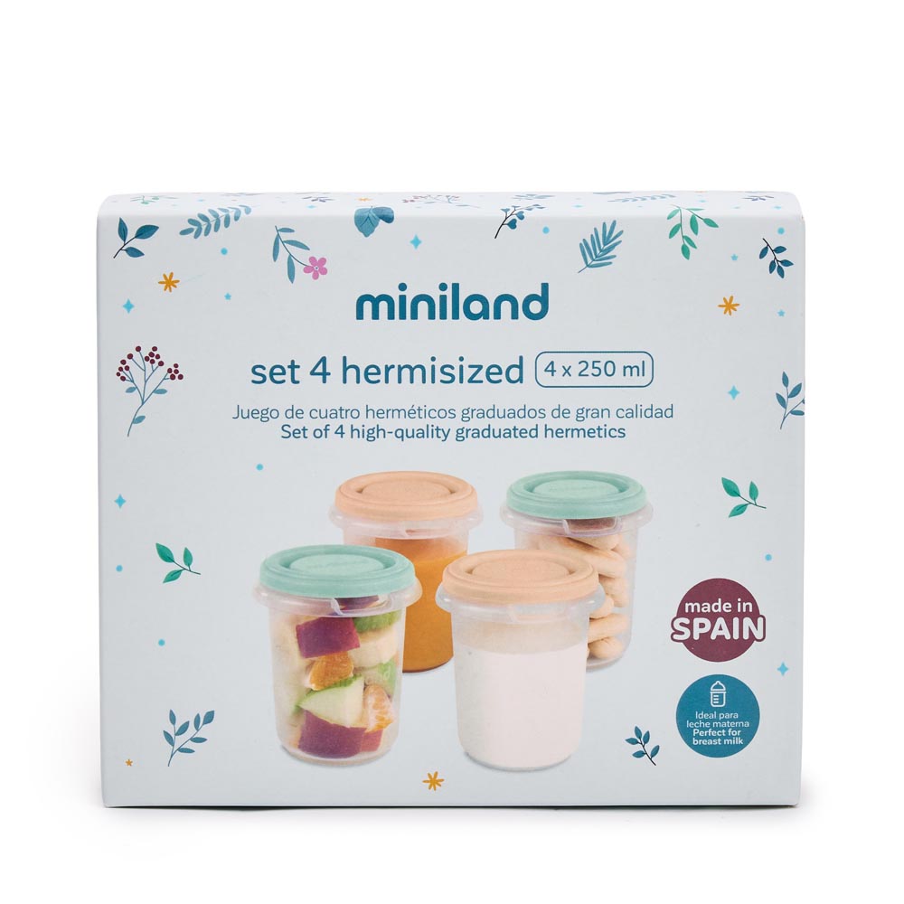 Conjunto de 4 Recipientes Herméticos 250ml - Dreamland