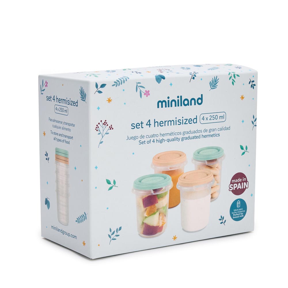 Conjunto de 4 Recipientes Herméticos 250ml - Dreamland