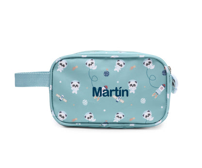 Necessaire Infantil Personalizável Tutete - Pandas In Space