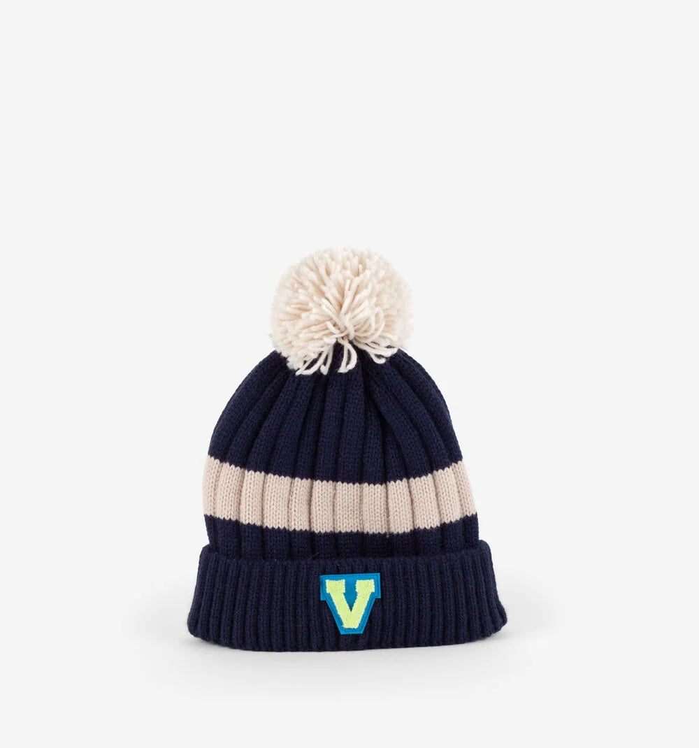 Gorro Victoria Pompom - Marino