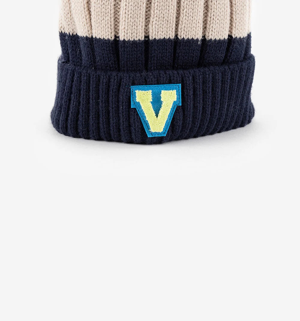 Gorro Victoria Pompom - Marino