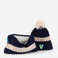 Gorro Victoria Pompom - Marino