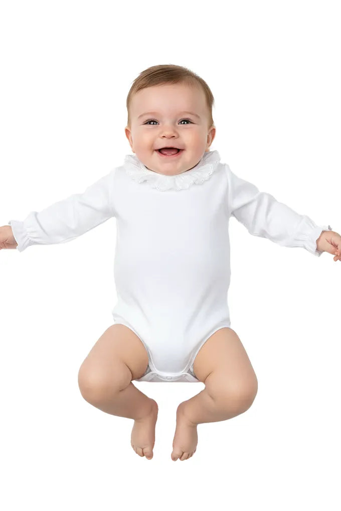 Body Cardado c/ Gola Bordada Pintas
