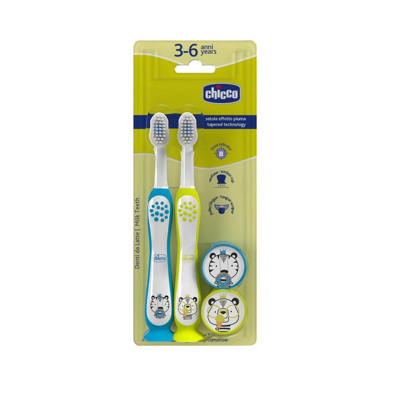 Pack de 2 Escovas de Dentes 3-6A