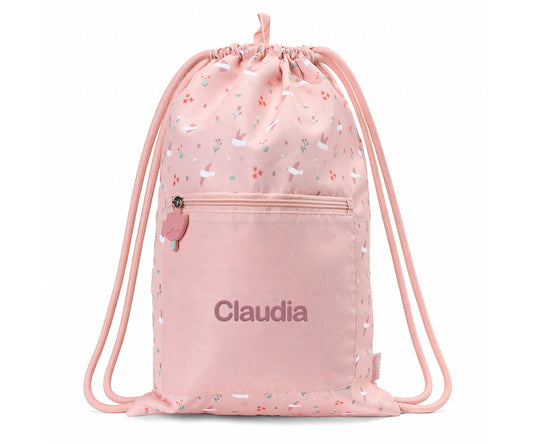 Mochila Saco Impermeável Personalizável Tutete - Blossom Birds
