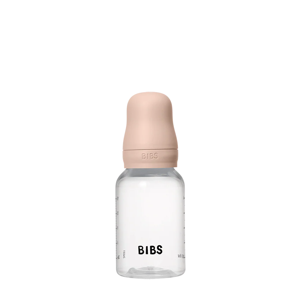 BIBS Biberão Plástico com Tetina em Látex - Blush 150 ml