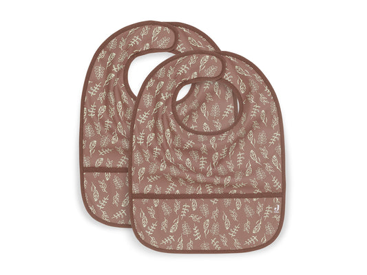 Jollien Pack de 2 Babetes Impermeáveis - Meadow Chestnut