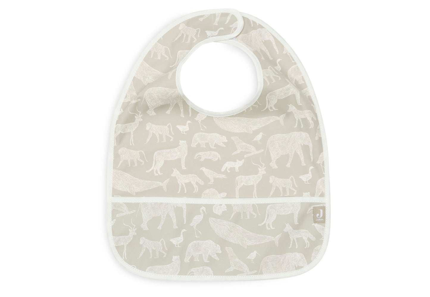 Jollien Pack de 2 Babetes Impermeáveis - Animals Olive Green