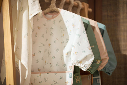 Babete Impermeável com Mangas - Lovely Birds