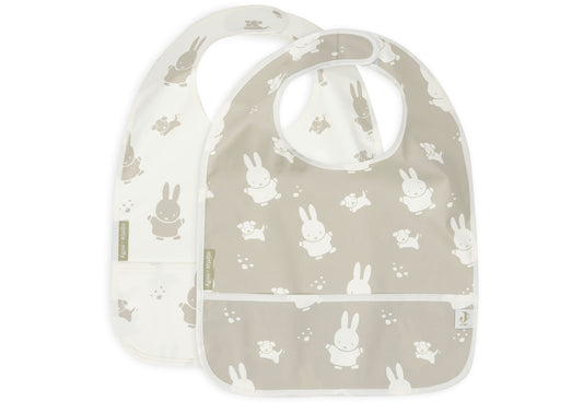 Babete Impermeável com Mangas Miffy Snuffy - Olive Green - Pack 2