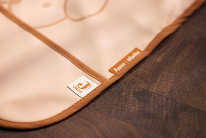 Babete de Silicone Ajustável com Tabuleiro Recolhedor