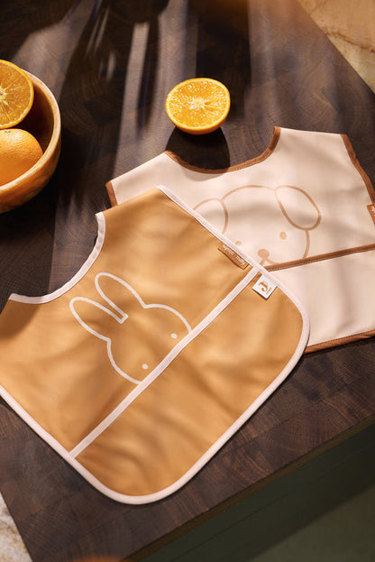 Babete de Silicone Ajustável com Tabuleiro Recolhedor