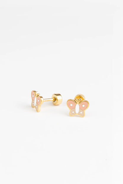 Brincos Studs Earrings - Baby butterfly