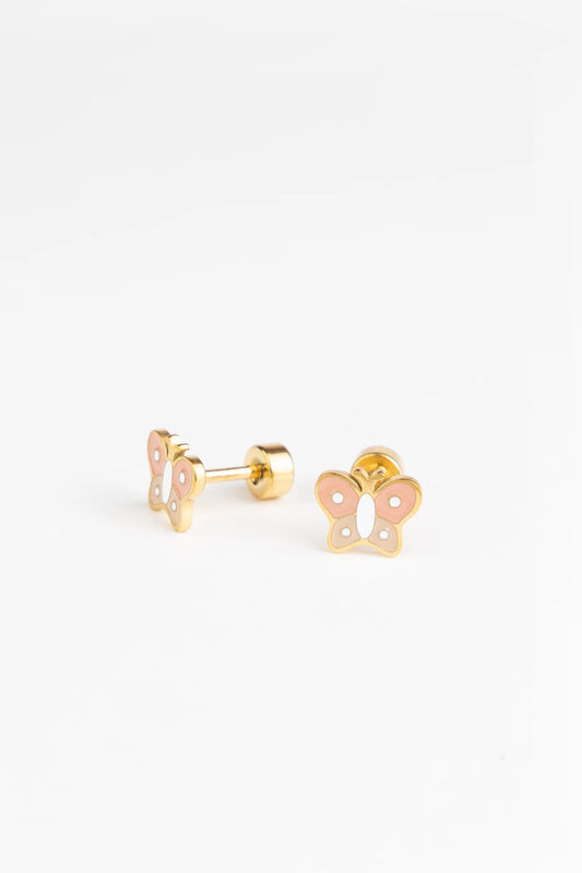 Brincos Studs Earrings - Baby butterfly