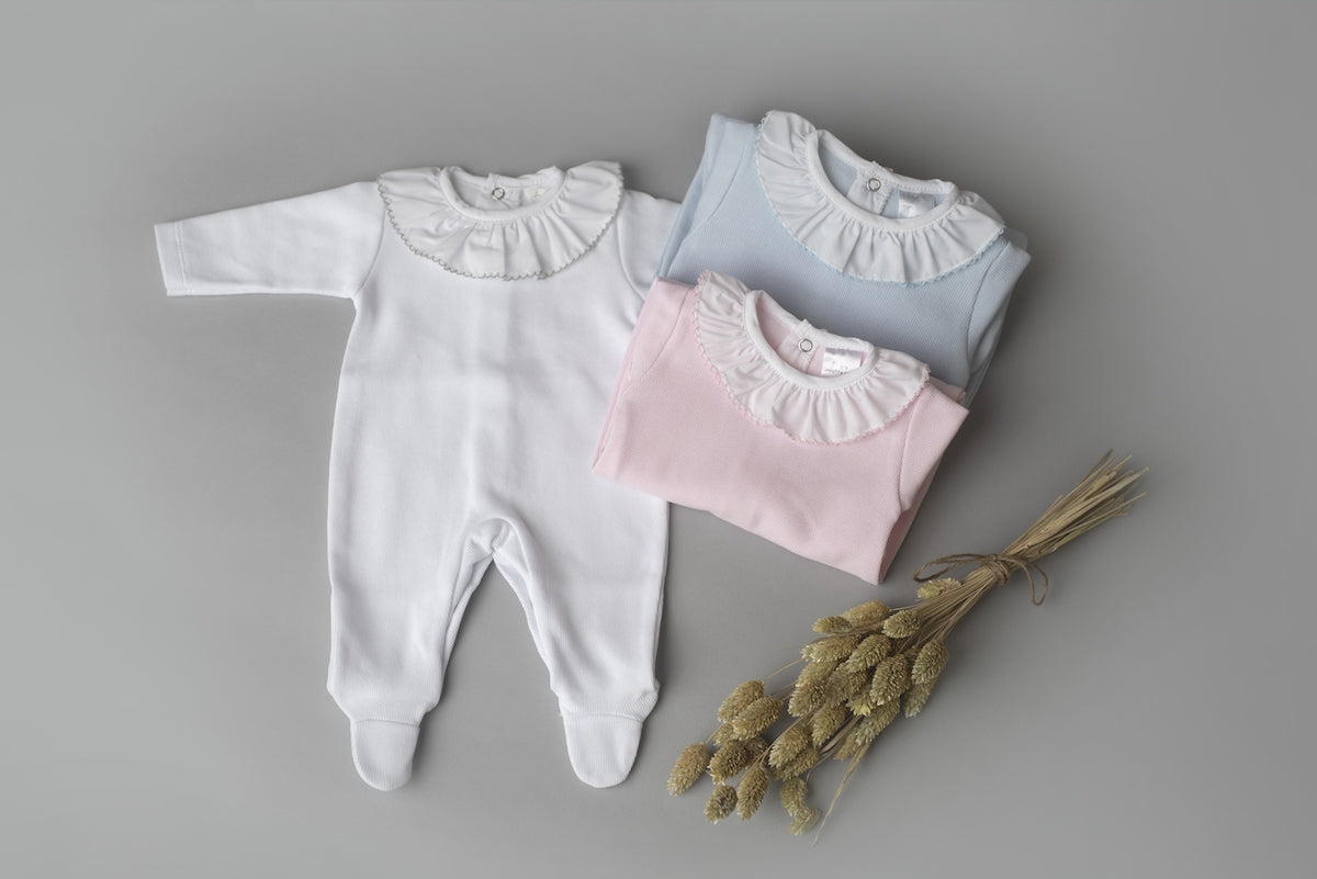 Babygrow Dupla Face Gola com Picueta - Rosa