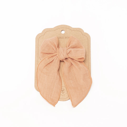 Fable Bow Clip - Blush