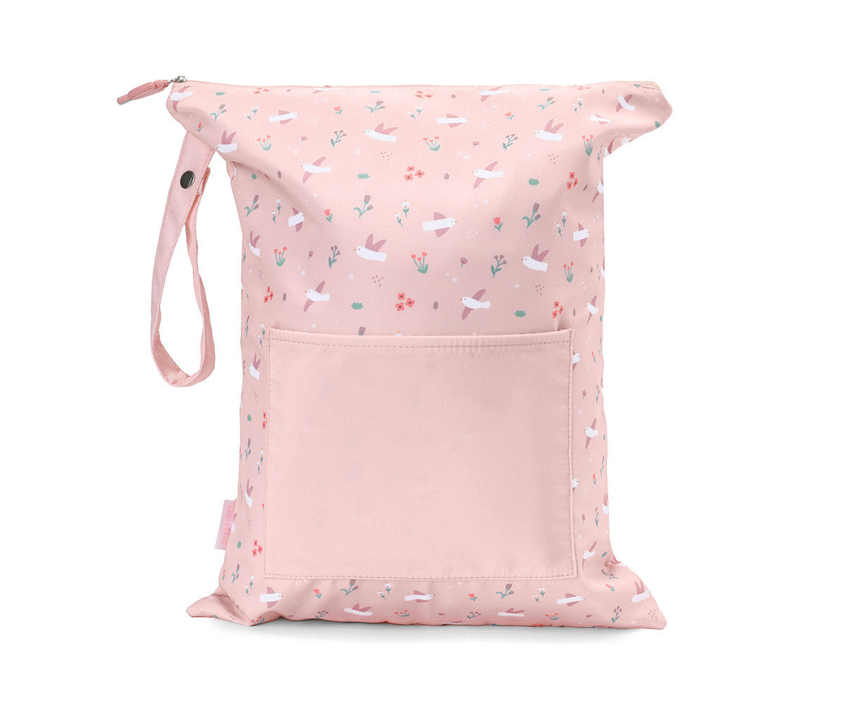 Bolsa Impermeável Grande Personalizável Tutete - Blossom Birds