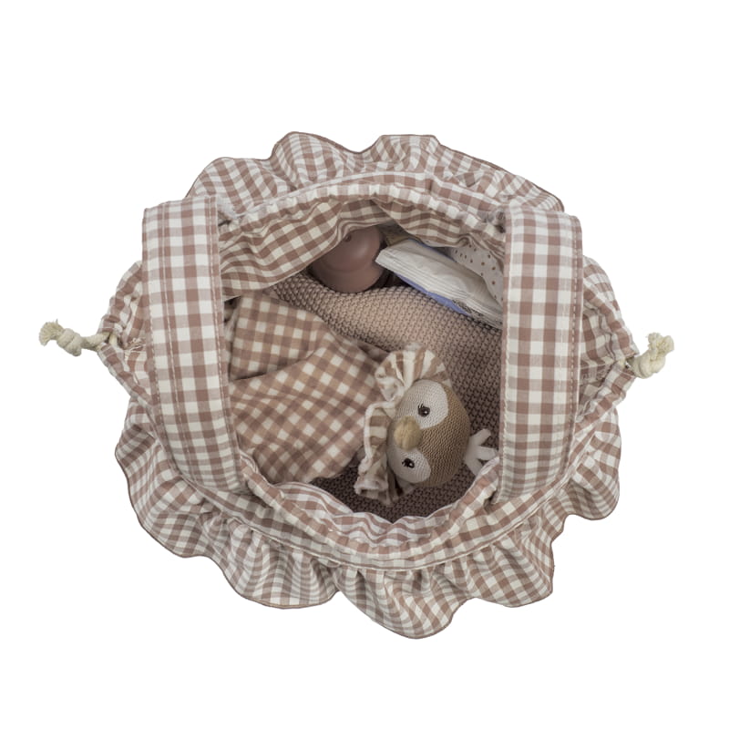 Walking Mum Bolsa Bucket - Praliné Vichy Moka