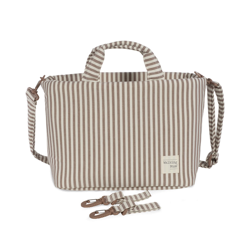 Walking Mum Bolsa Muda-Fraldas - Praliné Strips Moka