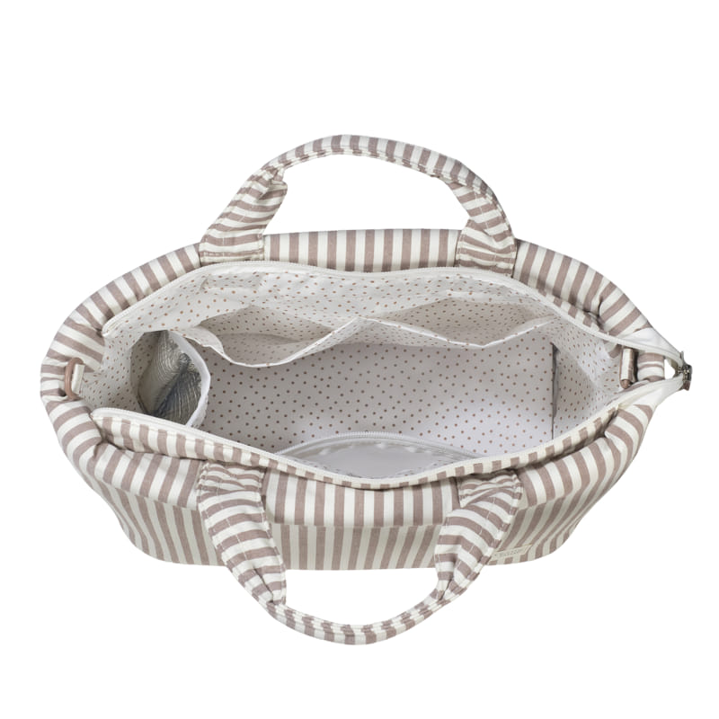 Walking Mum Bolsa Muda-Fraldas - Praliné Strips Moka