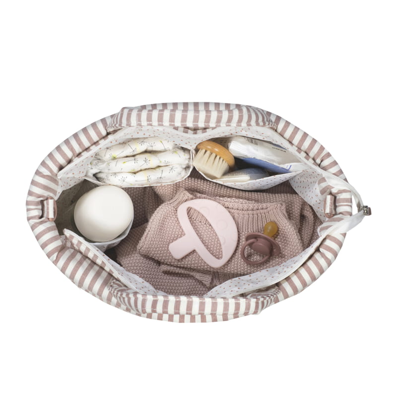 Walking Mum Bolsa Muda-Fraldas - Praliné Strips Moka