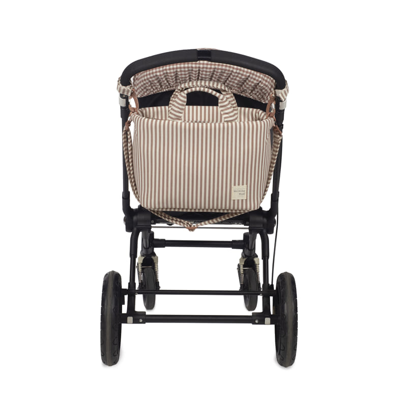 Walking Mum Bolsa Muda-Fraldas - Praliné Strips Moka