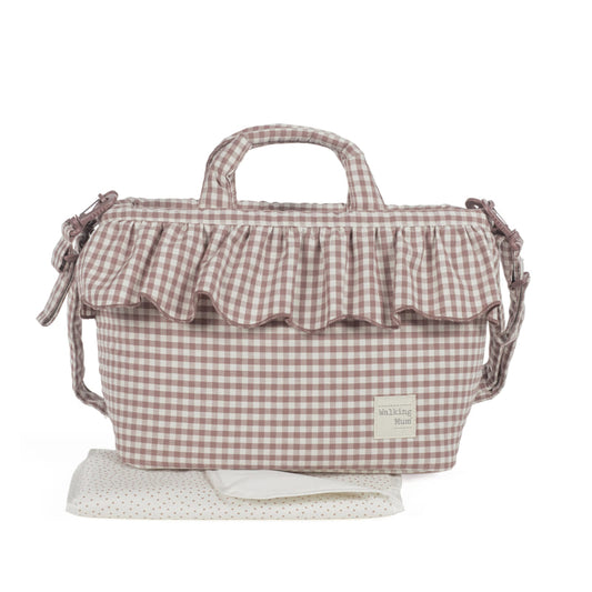 Walking Mum Bolsa Muda-Fraldas - Praliné Vichy Moka