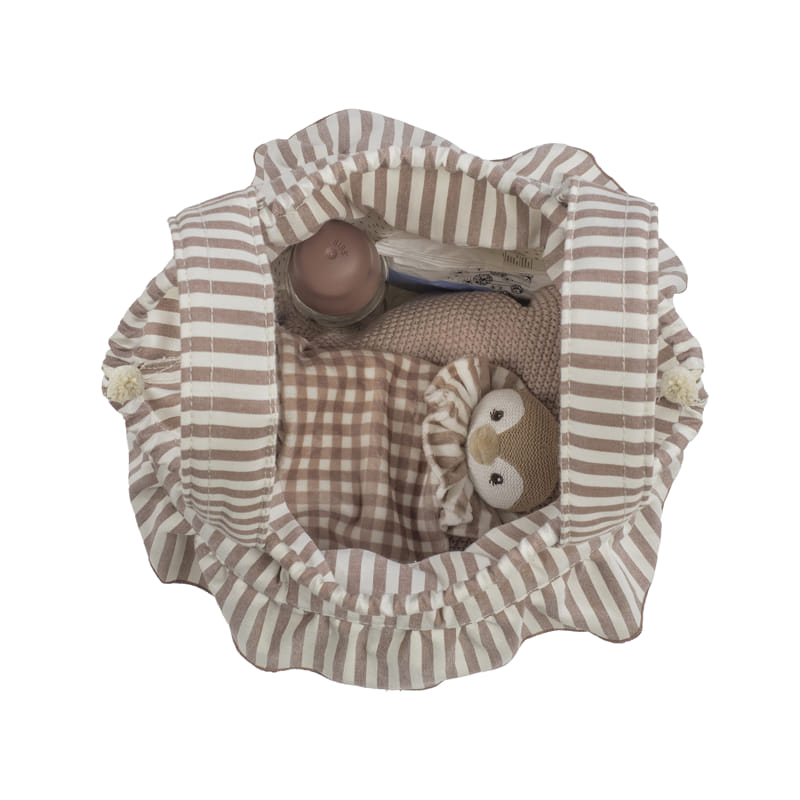Walking Mum Bolsa Bucket - Praliné Strips Moka