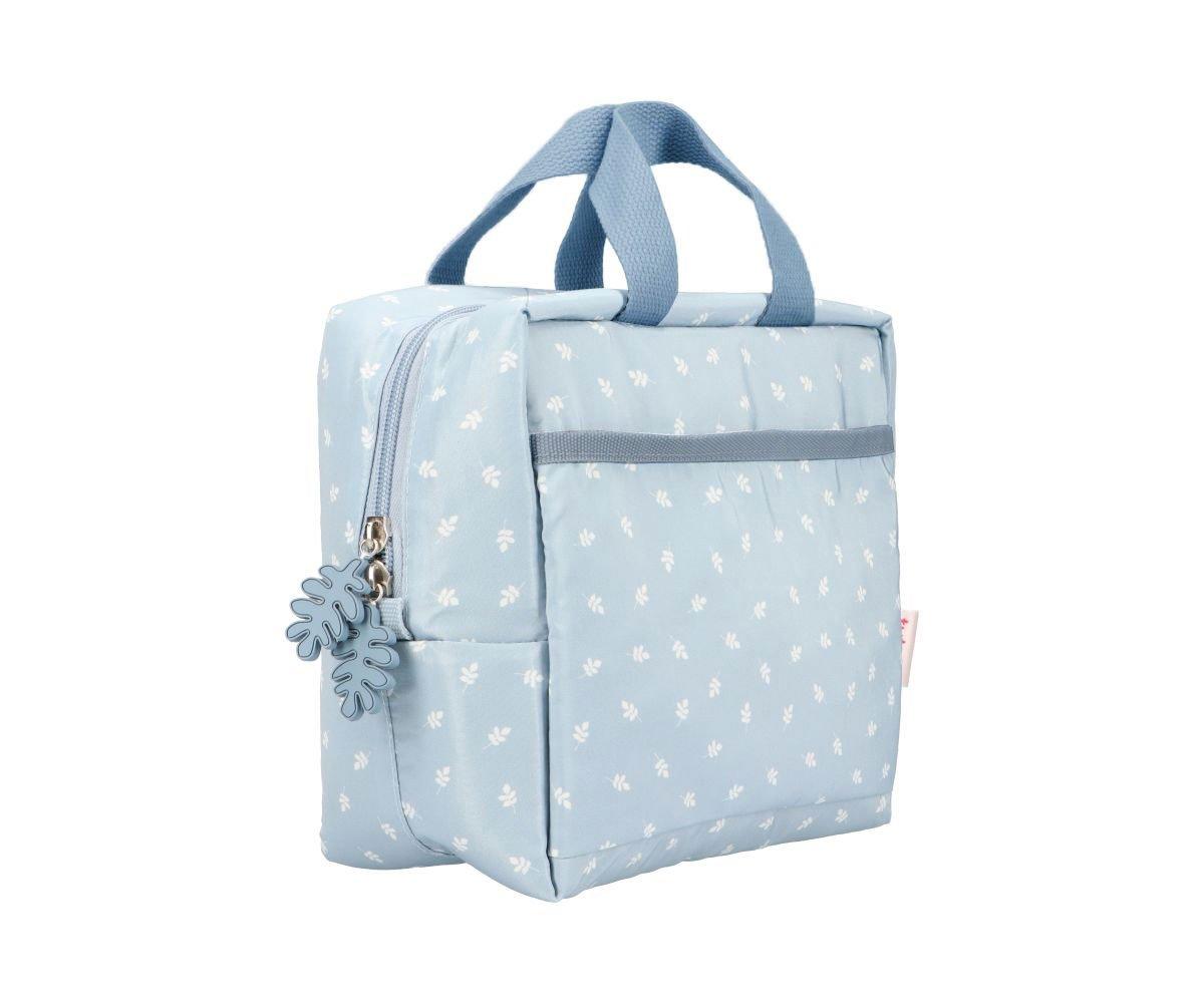 Bolsa Térmica Acolchoada Personalizável - Leaves Blue