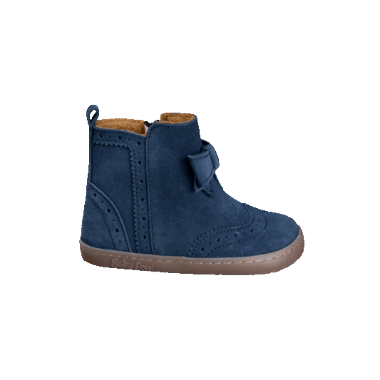 Botas Barefoot em Pele com Laço e Fecho de Correr - Chetto