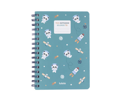 Caderno Escolar Tutete - Pandas In Space