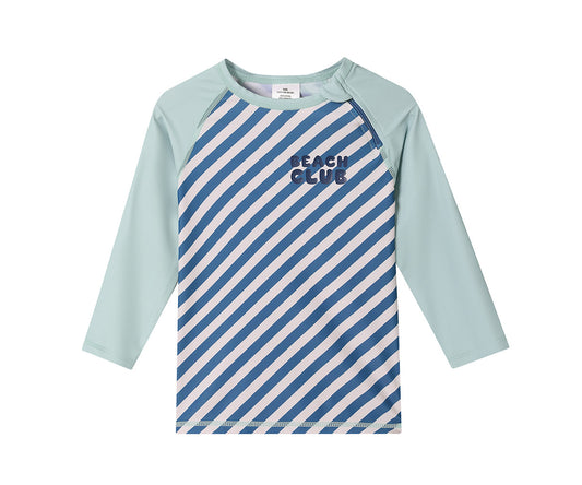 Camisola de Manga Comprida c/ Proteção Solar Monnëka Stripes Blues & Beyond
