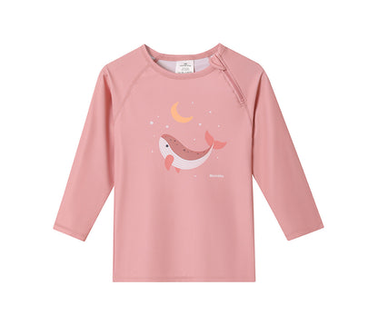 Camisola de Manga Comprida c/ Proteção Solar Monnëka Whale Pink