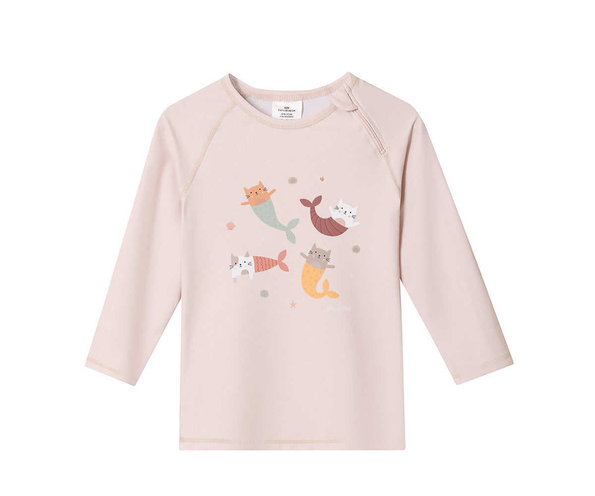 Camisola de Manga Comprida c/ Proteção Solar Monnëka Mermaid Cats