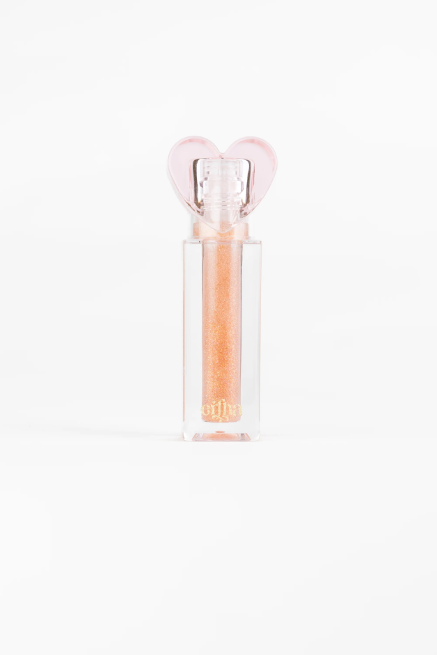 Batom Glimmies - Flavored Vegan Lip Gloss - Sparkle Sunshine - Cake Flavor