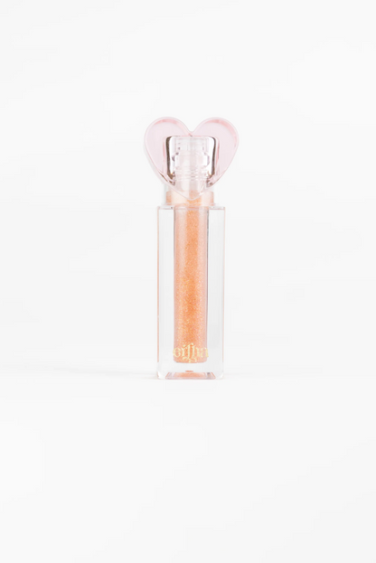 Batom Glimmies - Flavored Vegan Lip Gloss - Sparkle Sunshine - Cake Flavor