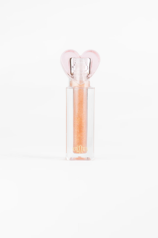 Batom Glimmies - Flavored Vegan Lip Gloss - Sparkle Sunshine - Cake Flavor