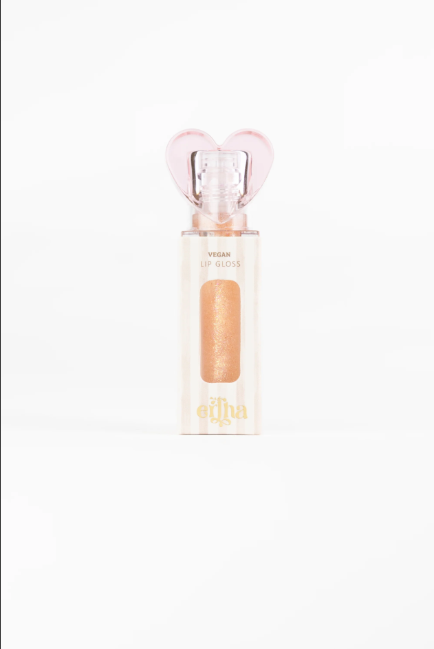 Batom Glimmies - Flavored Vegan Lip Gloss - Sparkle Sunshine - Cake Flavor