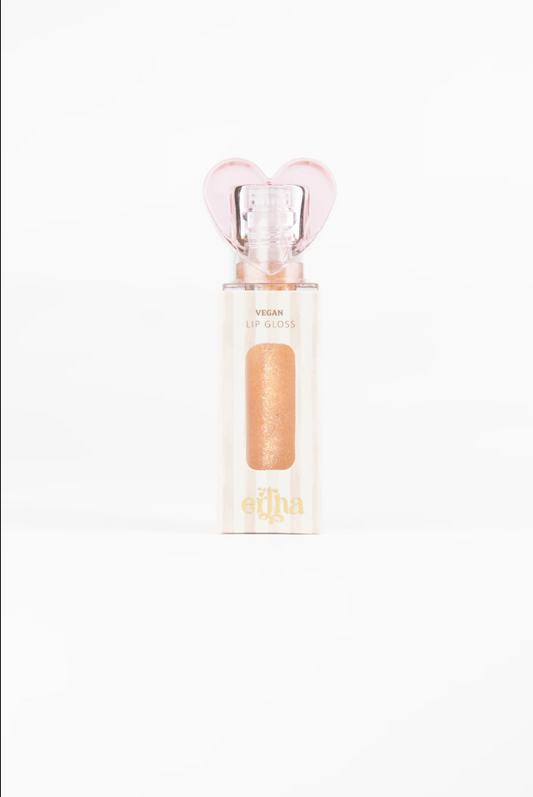 Batom Glimmies - Flavored Vegan Lip Gloss - Sparkle Sunshine - Cake Flavor