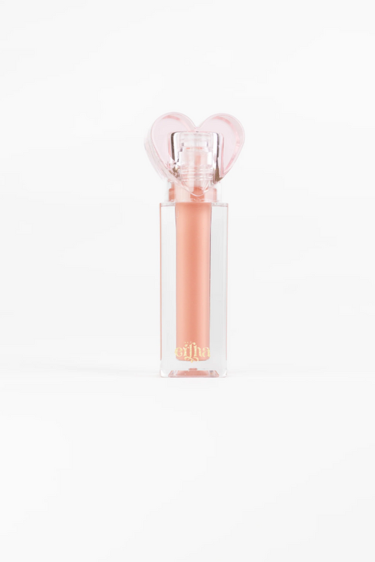 Batom Glimmies - Flavored Vegan Lip Gloss - Nude Pink - Strawberrie Flavor